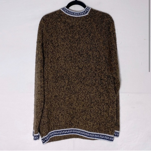 Brown Soft Alpaca Knit Crew Neck Pullover Sweater S - Picture 2 of 11